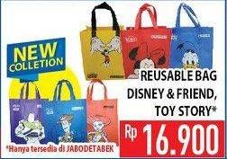 Promo Harga Reusable Bag Disney Friend, Toy Story  - Hypermart