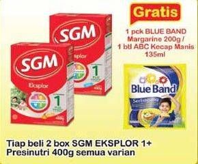 Promo Harga SGM Eksplor 1+ Susu Pertumbuhan All Variants per 2 box 400 gr - Indomaret