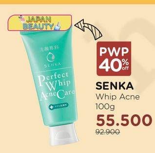 Promo Harga SENKA Perfect Whip Facial Foam Acne Care 100 gr - Watsons