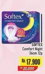 Promo Harga Softex Comfort Night Wing 36cm 12 pcs - Alfamart