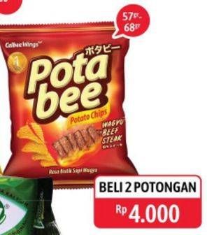 Promo Harga POTABEE Snack Potato Chips per 2 pouch 68 gr - Alfamidi