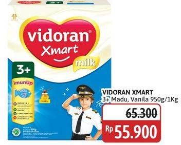 Promo Harga Vidoran Xmart 3+ Madu, Vanilla 950 gr - Alfamidi