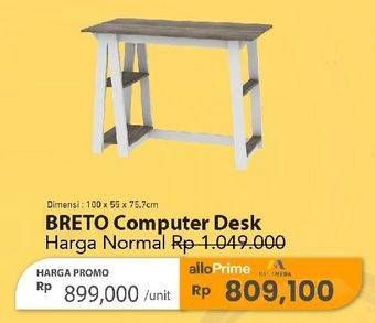 Promo Harga Breto Computer Desk  - Carrefour