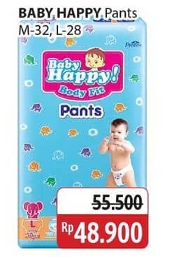 Promo Harga Baby Happy Body Fit Pants L28, M32 28 pcs - Alfamidi