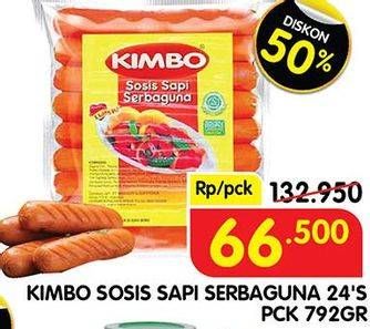 Promo Harga KIMBO Sosis Sapi Serbaguna 24 pcs - Superindo