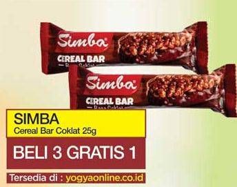 Promo Harga SIMBA Cereal Bar Coklat 25 gr - Yogya
