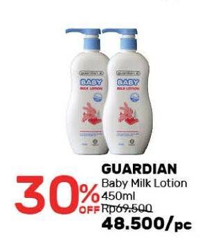 Promo Harga GUARDIAN Baby Milk Lotion 450 ml - Guardian