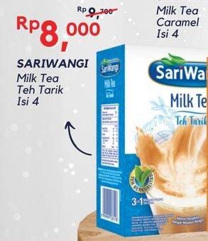 Promo Harga Sariwangi Milk Tea Teh Tarik per 4 sachet 23 gr - Alfamidi