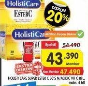 Promo Harga HOLISTICARE Super Ester C 30 pcs - Superindo
