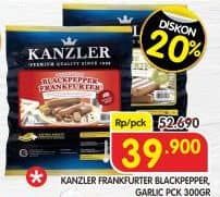 Promo Harga Kanzler Frankfurter Black Pepper, Garlic 300 gr - Superindo