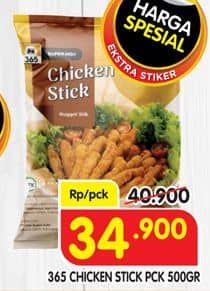 Promo Harga 365 Chicken Stick 500 gr - Superindo