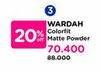 Promo Harga Wardah Colorfit Mattifying Powder 15 gr - Watsons