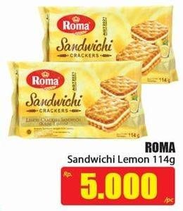 Promo Harga ROMA Sandwichi Crackers 114 gr - Hari Hari