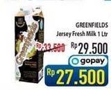 Promo Harga GREENFIELDS Jersey Fresh Milk 1000 ml - Hypermart
