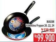 Promo Harga MAXIM Valentino Frypan Teflon 20 Cm, 22 Cm, 24 Cm  - Hypermart