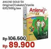 Promo Harga Anlene Gold Plus 5x Hi-Calcium Vanila, Coklat, Original 650 gr - Indomaret