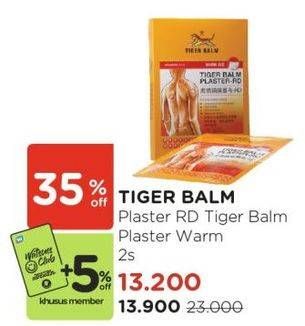 Promo Harga Tiger Balm Plaster Warm 2 pcs - Watsons