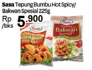 Promo Harga Sasa Tepung Bumbu Hot Spicy, Bakwan Special 225 gr - Carrefour