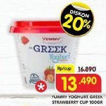 Promo Harga YUMMY Yogurt Strawberry 100 gr - Superindo
