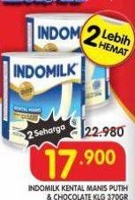 Promo Harga Indomilk Susu Kental Manis Cokelat, Plain 370 gr - Superindo