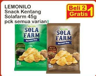 Promo Harga Solafarm Keripik Kentang All Variants 45 gr - Indomaret