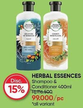 Promo Harga HERBAL ESSENCE Shampoo & Conditioner  - Guardian