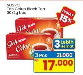 Promo Harga Sosro Teh Celup per 30 pcs 2 gr - Indomaret