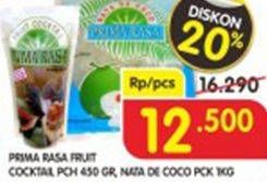 Promo Harga PRIMA RASA Fruit Cocktail 450 g, Nata de Coco 1 kg  - Superindo
