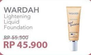 Promo Harga WARDAH Lightening Liquid Foundation  - Alfamart