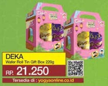 Promo Harga Dua Kelinci Deka Wafer Roll Gift Box 250 gr - Yogya