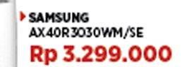 Promo Harga Samsung AX40R3030WM/SE Air Purifier with Air Sensing Light  - COURTS