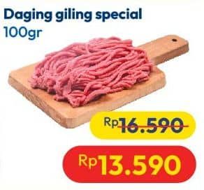 Promo Harga Daging Giling Sapi Spesial per 100 gr - Hypermart