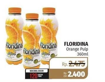 Promo Harga FLORIDINA Juice Pulp Orange 360 ml - Lotte Grosir