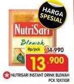 Promo Harga NUTRISARI Powder Drink Blewah per 10 sachet 11 gr - Superindo