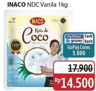 Promo Harga Inaco Nata De Coco Vanila 1000 gr - Alfamidi