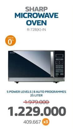 Promo Harga Sharp R-728(K)-IN | Microwave  - Electronic City