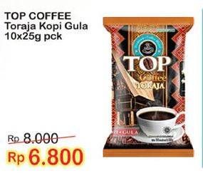 Promo Harga Top Coffee Kopi Toraja 10 pcs - Indomaret