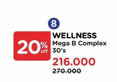 Promo Harga Wellness Mega B Complex  - Watsons