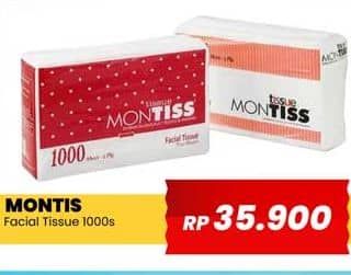 Promo Harga Montiss Facial Tissue 1000 sheet - Yogya