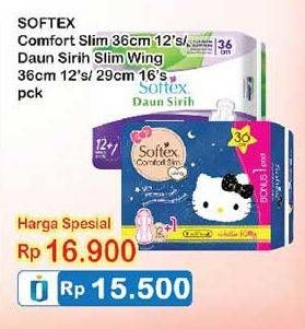 Promo Harga SOFTEX Daun Sirih, Comfort Slim 29cm / 36cm  - Indomaret