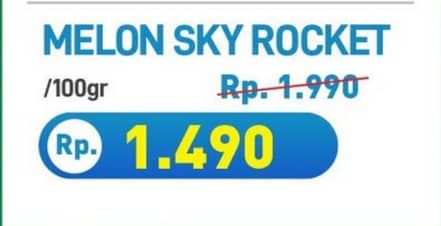 Promo Harga Melon Sky Rocket per 100 gr - Hypermart