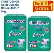 Promo Harga CONFIDENCE Adult Diapers Classic M8, L7  - Indomaret