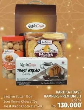 Promo Harga KARTIKA Toast Hampers 3 pcs - LotteMart