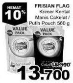 Promo Harga FRISIAN FLAG Susu Kental Manis Putih, Cokelat 560 gr - Giant