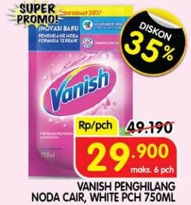 Promo Harga Vanish Penghilang Noda Cair Pink, Putih 750 ml - Superindo