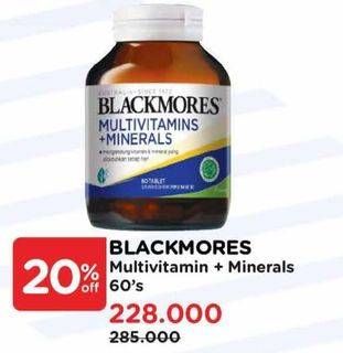 Promo Harga Blackmores Multivitamins + Minerals 60 pcs - Watsons