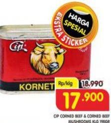 Promo Harga CIP Corned Beef Beef Mushrooms, Beef 198 gr - Superindo