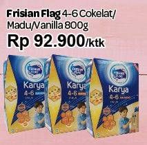 Promo Harga FRISIAN FLAG 456 Karya Cokelat, Madu, Vanila 800 gr - Carrefour