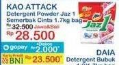 Promo Harga Attack Jaz1 Detergent Powder Semerbak Cinta 1700 gr - Indomaret