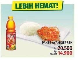 Promo Harga Ayam Geprek + TEH PUCUK HARUM Minuman Teh  - LotteMart